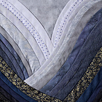 Waves 3. Textile Art by Dorothy Russell