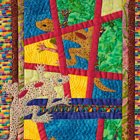 Dorothy Russell Quilt. Gecko 5